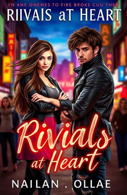 An enchanting book cover for a spicy enemies to lovers romance