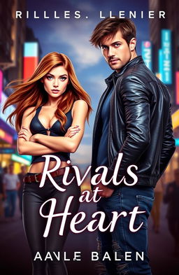 An enchanting book cover for a spicy enemies to lovers romance