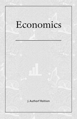 An elegant and minimalist book cover for an economics textbook