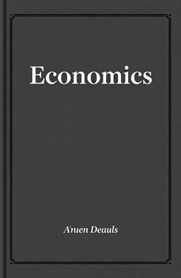 An elegant and minimalist book cover for an economics textbook
