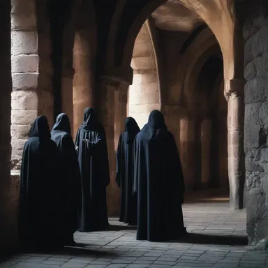 The eerie sound of Gregorian chants echoed through the haunted castle, sending a chill down everyone's spine.