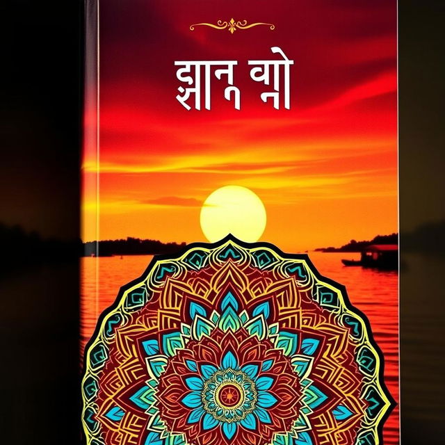 A captivating Hindi book cover featuring an intricate design inspired by Indian culture