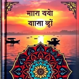 A captivating Hindi book cover featuring an intricate design inspired by Indian culture