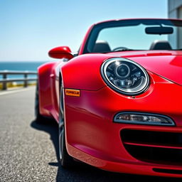 A stunning Porsche 911 sports car, showcased in a sleek and modern setting
