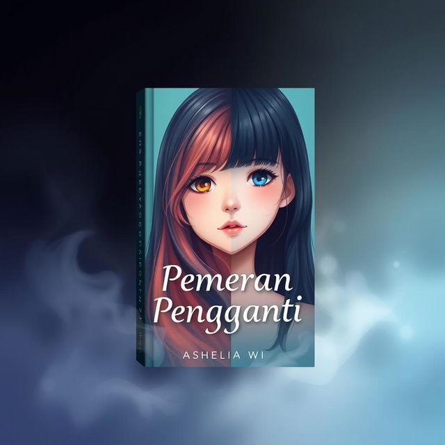 A digital book cover titled 'Pemeran Pengganti' by Ashelia Wi