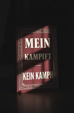 A historical representation of a controversial book cover, capturing the essence of 'Mein Kampf'