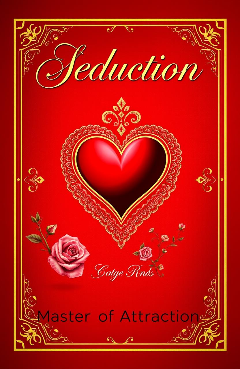 An elegant and seductive eBook cover inspired by the theme of playing cards, specifically focusing on the suit of hearts