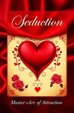 An elegant and seductive eBook cover inspired by the theme of playing cards, specifically focusing on the suit of hearts