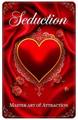 An elegant and seductive eBook cover inspired by the theme of playing cards, specifically focusing on the suit of hearts