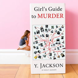A visually engaging book cover for "A Good Girl's Guide To Murder" by Holly Jackson