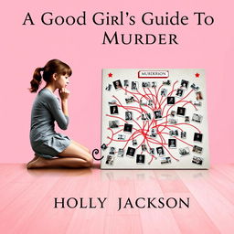 A visually engaging book cover for "A Good Girl's Guide To Murder" by Holly Jackson