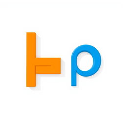 A bold and artistic representation of the letters 'L' and 'P', designed in a modern, minimalistic style