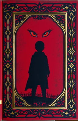 A medieval-style book cover featuring golden accents along the border