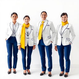 A stylish and minimalist uniform design for the management team of "Escola Elizabeth"