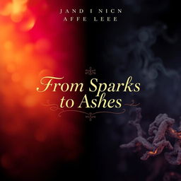 A visually striking album cover for "From Sparks to Ashes" featuring a journey theme