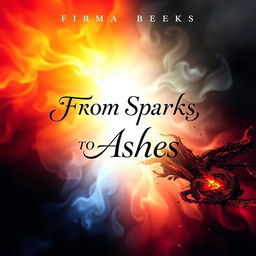 A visually striking album cover for "From Sparks to Ashes" featuring a journey theme
