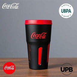 A beautiful, eco-friendly 500ml reusable cup that is BPA-free, designed with the official logos of Coca Cola and UPB