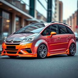 A modified Citroën Xsara Picasso, showcasing its sporty and unique customizations