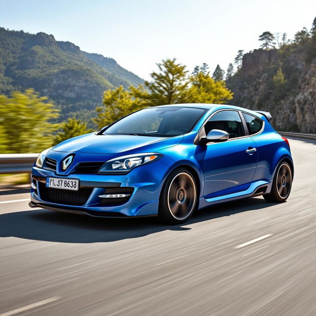 An eye-catching Renault Megane 2 from 2006, featuring a sporty two-door design, displayed as a classic sport version