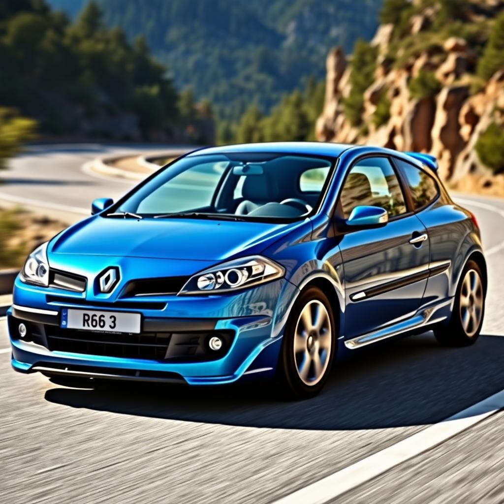 An eye-catching Renault Megane 2 from 2006, featuring a sporty two-door design, displayed as a classic sport version