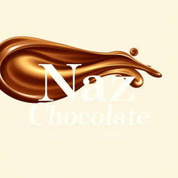 A beautiful and elegant logo design for a handmade chocolate shop named 'Naz Chocolate'