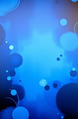 A stunning blue and black art backdrop suitable for a school environment, featuring a smooth gradient transition from deep navy blue at the top to rich black at the bottom