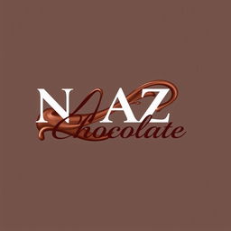A logo design for a handmade chocolate online store named 'NAZ Chocolate'
