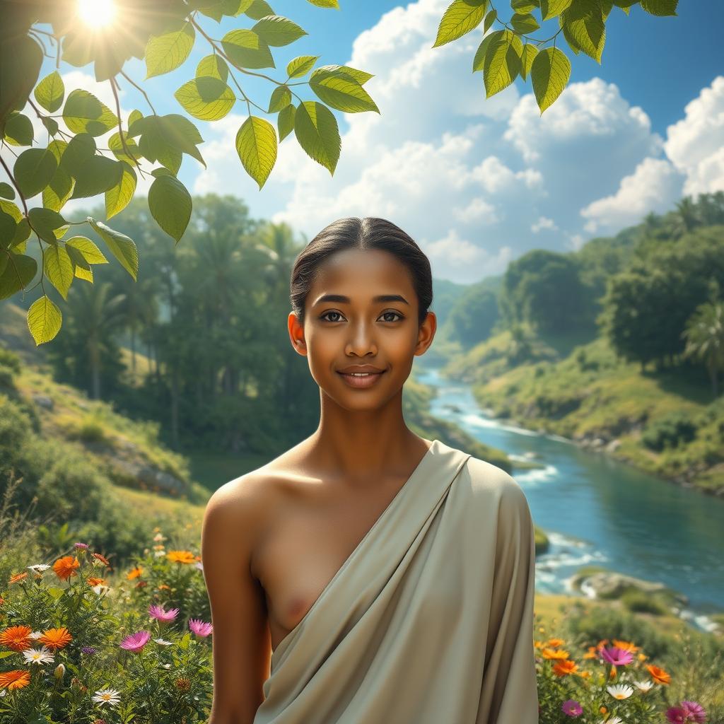A breathtaking portrayal of a perfect human, embodying harmony and balance in both appearance and spirit