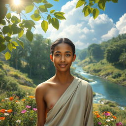 A breathtaking portrayal of a perfect human, embodying harmony and balance in both appearance and spirit