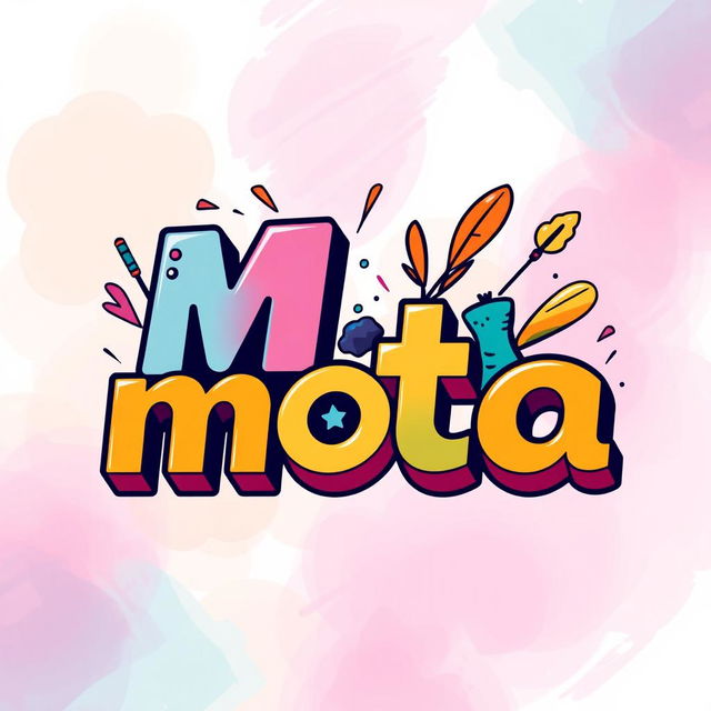 A visually appealing digital illustration featuring the stylized text 'MT mota' prominently displayed