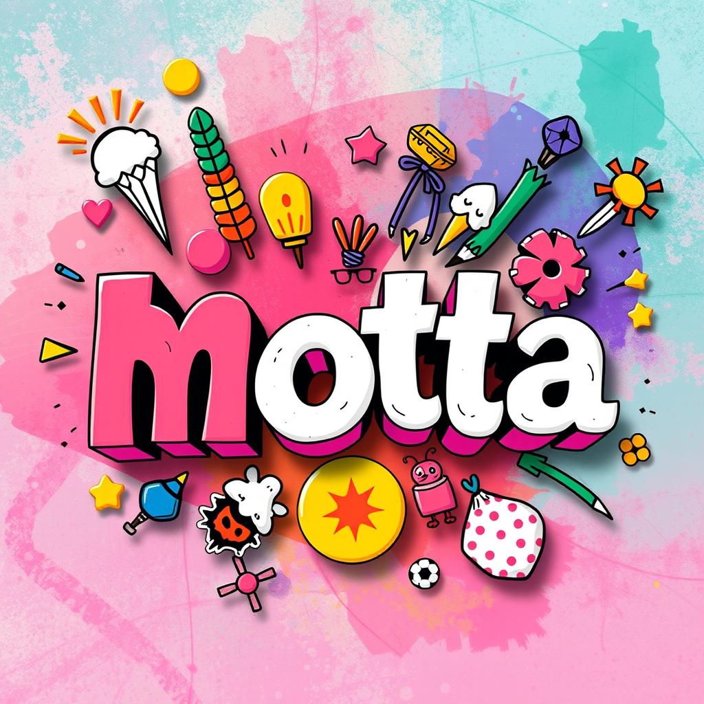 A visually captivating image featuring the text 'MT mota' prominently displayed in a bold, artistic font