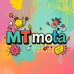 A visually captivating image featuring the text 'MT mota' prominently displayed in a bold, artistic font