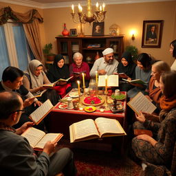 A traditional Iranian Yalda Night event featuring the ritual of Hafez reading
