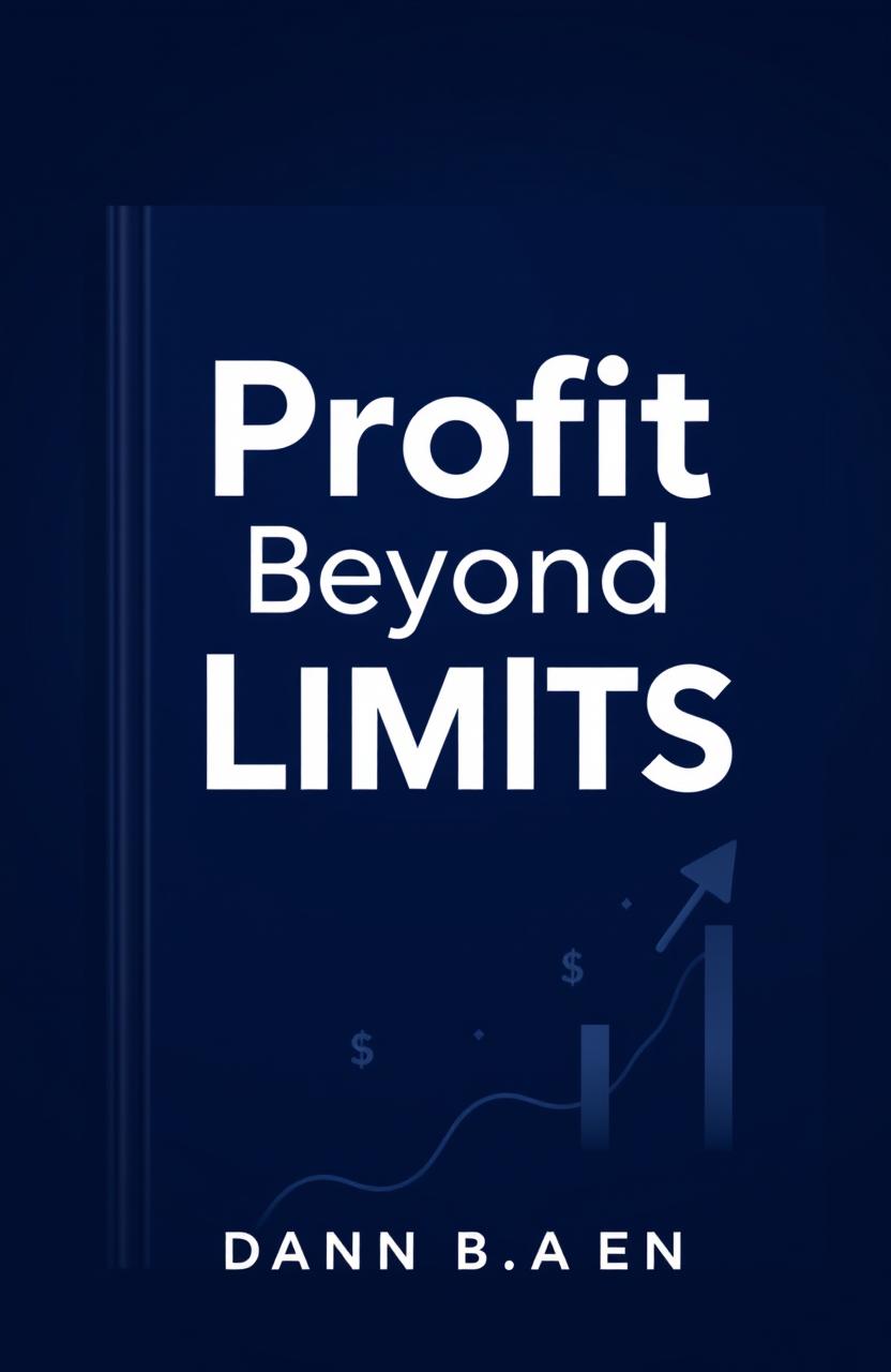 A dark blue book cover featuring the title "Profit Beyond Limits" in bold, modern typography