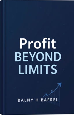 A dark blue book cover featuring the title "Profit Beyond Limits" in bold, modern typography
