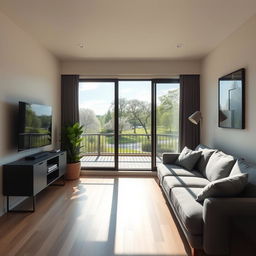 A serene living room setting, designed for tranquility