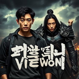A dynamic and intense scene featuring Kim Dokja and Yoo Joonghyuk from 'Omniscient Reader's Viewpoint