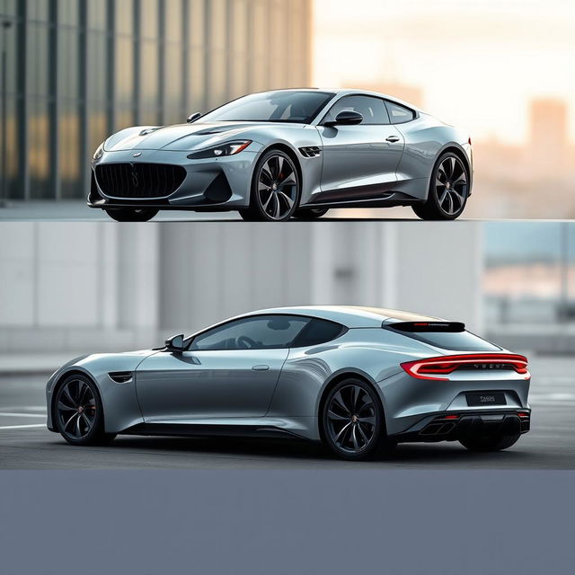 A stunning shooting brake sports car with a sleek, aerodynamic design, showcasing its elegance and performance