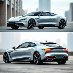 A stunning shooting brake sports car with a sleek, aerodynamic design, showcasing its elegance and performance