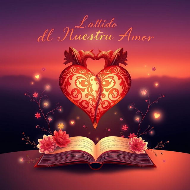 A visually stunning illustration representing the title "El Latido de Nuestro Amor" without any text or book