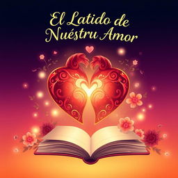 A visually stunning illustration representing the title "El Latido de Nuestro Amor" without any text or book
