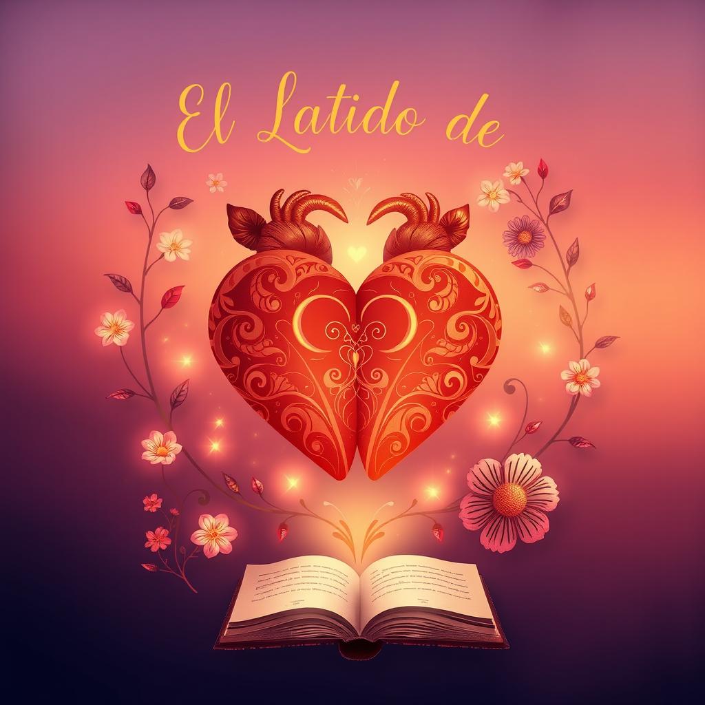 A visually stunning illustration representing the title "El Latido de Nuestro Amor" without any text or book