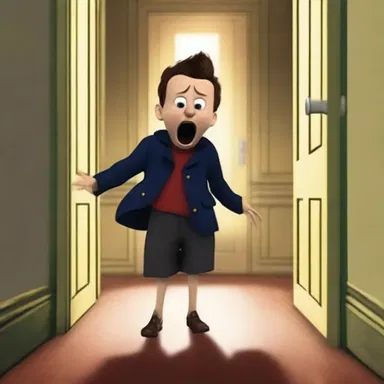 The hooray henry bravely ventured into the haunted house, but his high-pitched scream echoed through the halls.