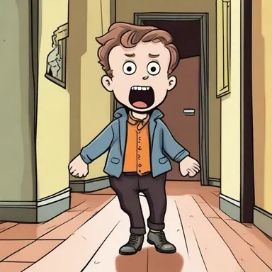 The hooray henry bravely ventured into the haunted house, but his high-pitched scream echoed through the halls.