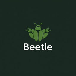 A unique and modern logo design for an app called 'Beetle', which creatively represents several stylized beetles coming together to form a cohesive and simple logo