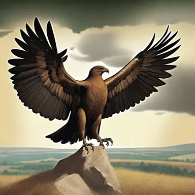 In Hungarian mythology, the Turul is a giant bird of prey and a symbol of power.