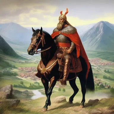 In Hungarian mythology, Árpád was a legendary leader who guided the Magyars into the Carpathian Basin.