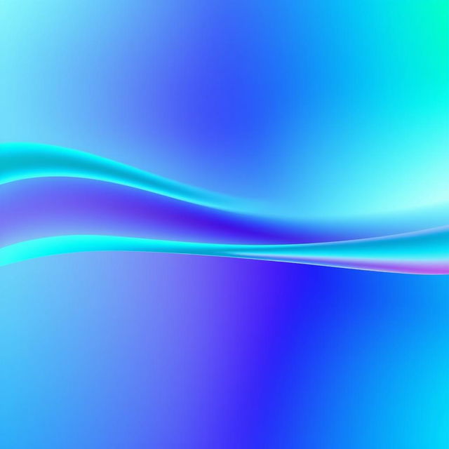 A vibrant abstract image with a thick, flowing line in a bright teal color running across the middle