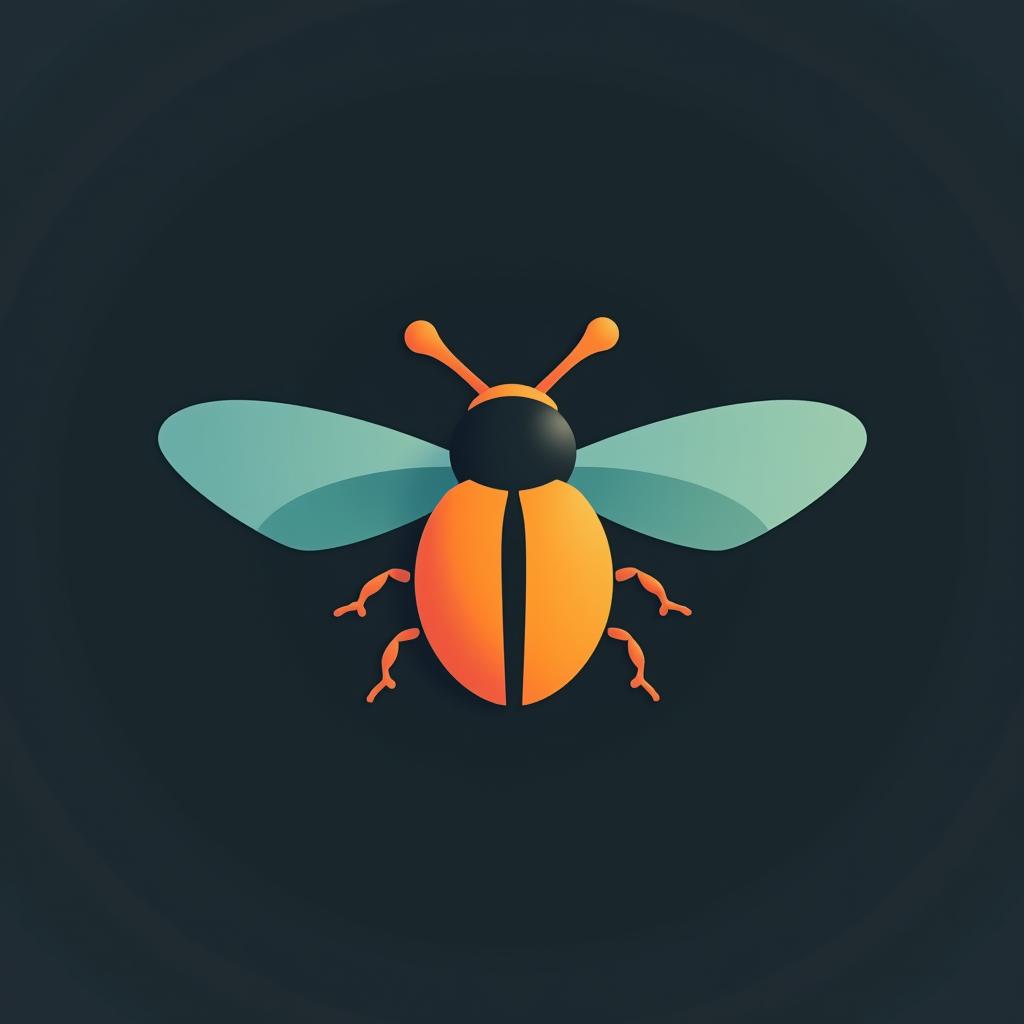 A sleek and modern app logo for a mobile application called 'Beetle'