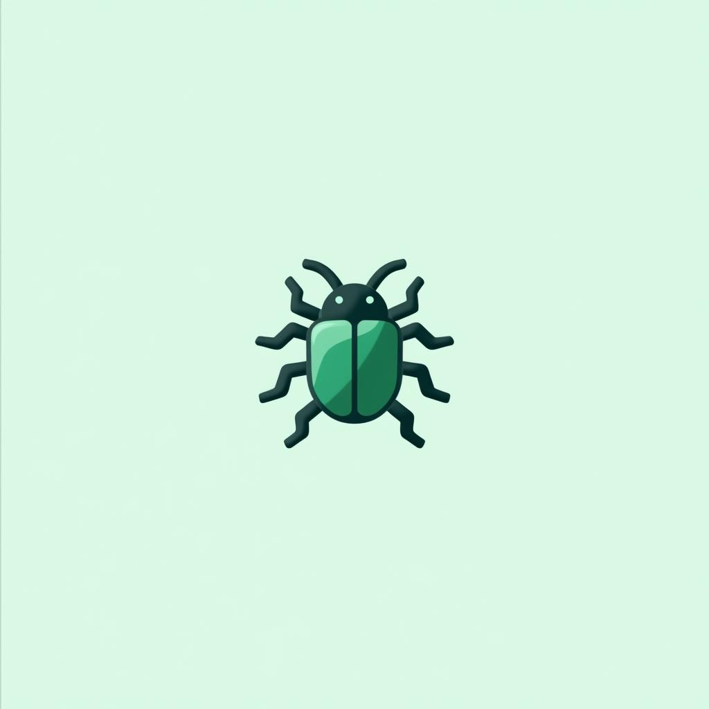 A sleek and modern app logo for a mobile application called 'Beetle'